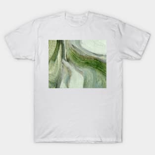 Mint Green Abstract Art T-Shirt